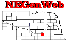 Nebraska Map with Adams Co. highlighted