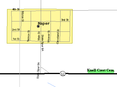 Map to Knoll Crest Cemetery