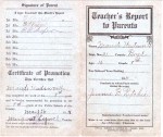 1911 School report card page 2