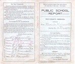 1911 School report card