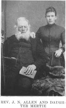 Rev. J.N. Allen and Daughter Mertie