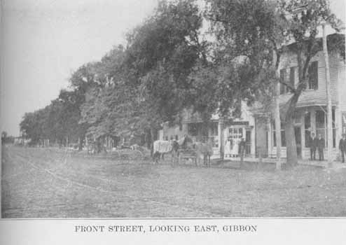 Front Street, looking east, Gibbon, 1912