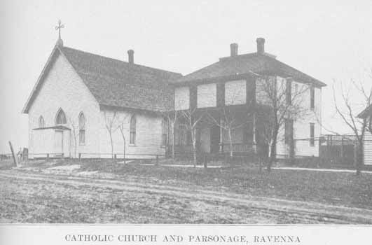 Catholic Church and Parsonage, Ravenna 