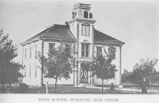 High School Building, Elm Creek