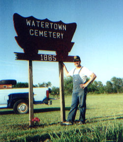 Chuck Day and the Watertown Cemetery Sign