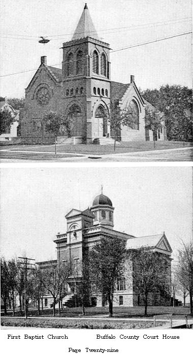 First Baptist Church; Buffalo County Courthouse