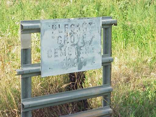 Entrance, Pleasant Grove Cemetery, Gosper County, Nebraska