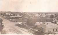 Bird's eye view of Elwood, NE (ca. 1900)