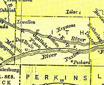 1895 Keith County map