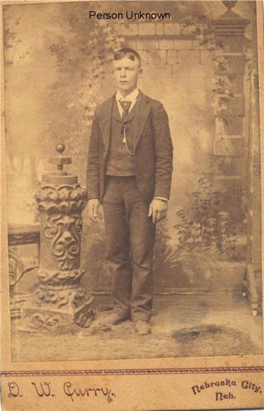 Unknown young man