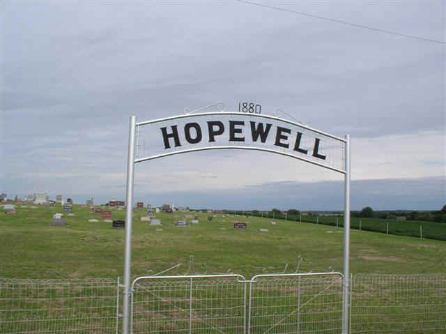 Hopewell
        Cemetery gate