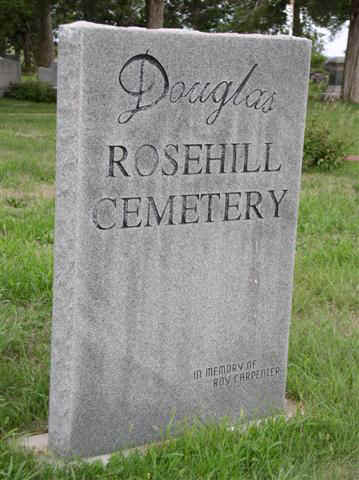 Rosehill
        Cemetery sign