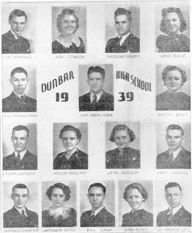 Dunbar high school class of
          1939