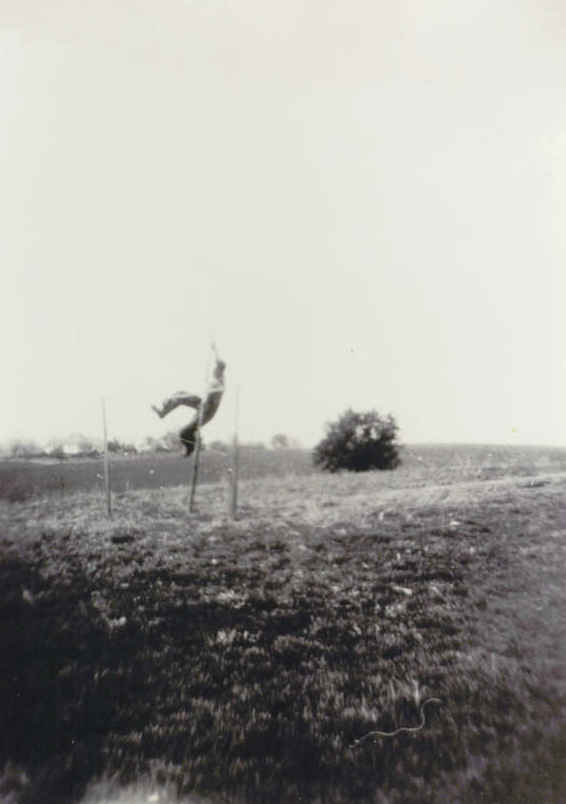 Donald Stillahn, pole vaulting practice