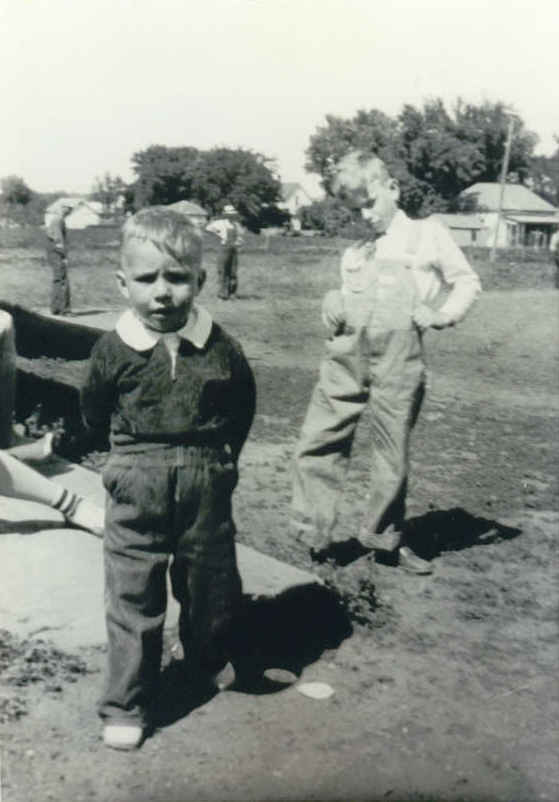 Men and boys on the play ground