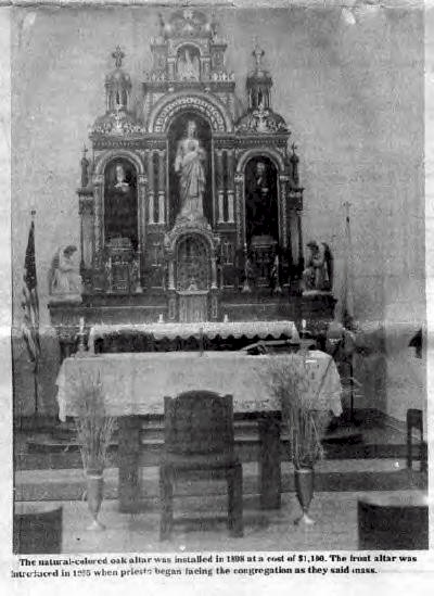 Altar at St.
          Benedict's Church