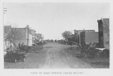 View of Main Street, Cedar Bluffs
