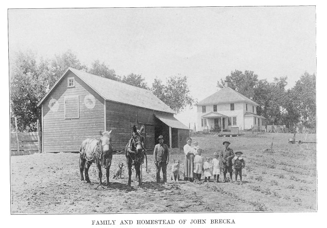 Family and Homestead of John Brecka