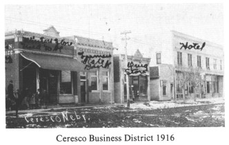 Ceresco Business District 1916