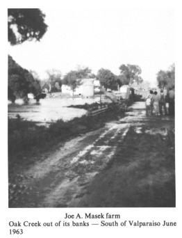 Oak Creek out of its banks