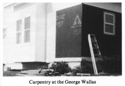 Carpentry at the George Wallas