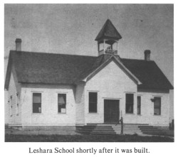 Leshara School shortly after it was built.