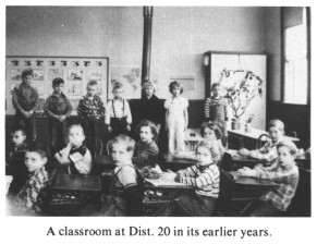 A classroom at Dist. 20 in its earlier years.
