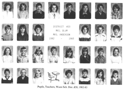 Pupils, Teachers, Wann Sch. Dist. #20, 1982-83
