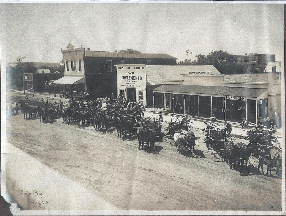Downtown Cowles circa 1920