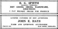 E. G. Spieth and John E. Hays