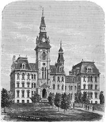 Omaha high school photo of 1872 era from Johnson's History of Nebraska book.