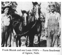 Frank Blazek and son Louis