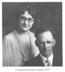 Conrad and Lillie Carlson, 1927