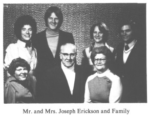 Mr. and Mrs. Joseph Erickson and Family