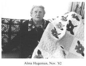 Alma Hageman, Nov. '82