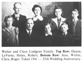 Walter and Clara Lindgren Family