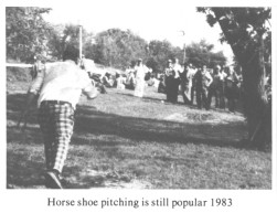 Horse shoe pitching