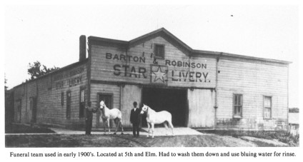 Funeral team used in early 1900's