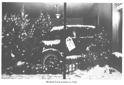 Brodahl Ford window in 1926