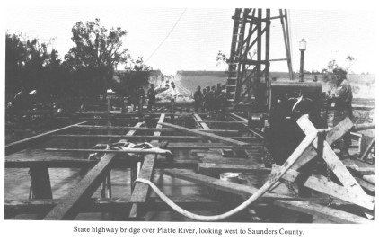 State highway bridge over Platte River