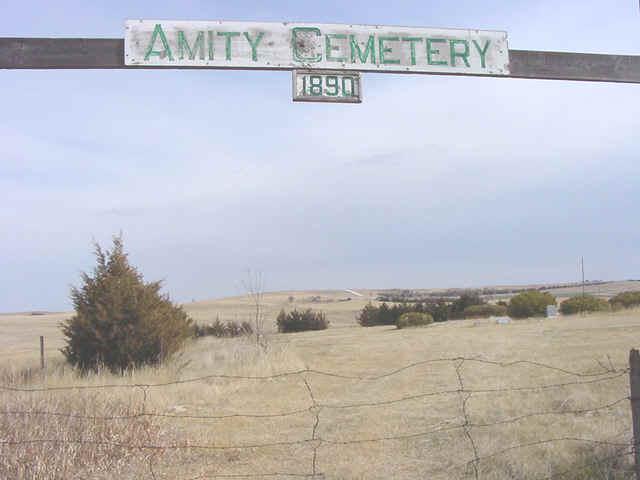 Amity cemetery gate photo