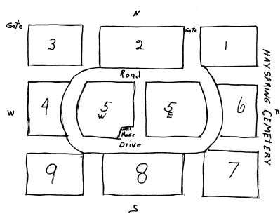 Hay Springs cemetery map